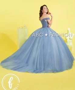 Forever Quince By Ragazza Fashion Quinceañera Beaded Off The Shoulder Quinceanera Dress By Forever Quince FQ799