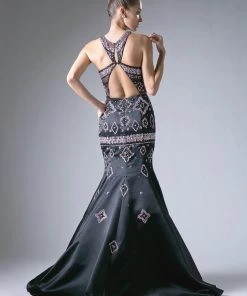Prom Cutout Back Mermaid Dress By Cinderella Divine 13118