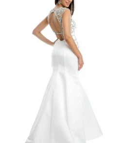 Prom Beaded Open Back Mermaid Dress By Juliet 624