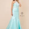 Prom Beaded Open Back Mermaid Dress By Nox Anabel 8296