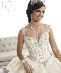 Beaded Pickup Quinceanera Dress By House Of Wu 26868 Quinceañera