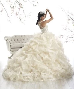 Beaded Pickup Quinceanera Dress By House Of Wu 26868 Quinceañera