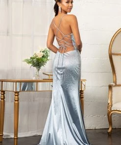 Prom Beaded Satin Mermaid Dress By Elizabeth K GL3045