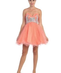 Beaded Short Sweetheart Dress With Ruffled Skirt By Star Box 6058 Prom 11 Beaded Short Sweetheart Dress With Ruffled Skirt By Star Box 6058 Prom