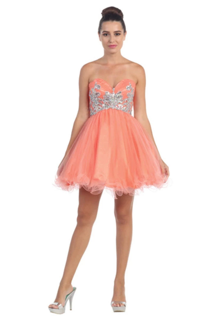Beaded Short Sweetheart Dress With Ruffled Skirt By Star Box 6058 Prom 5 Beaded Short Sweetheart Dress With Ruffled Skirt By Star Box 6058 Prom