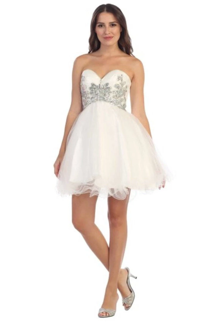 Beaded Short Sweetheart Dress With Ruffled Skirt By Star Box 6058 Prom 9 Beaded Short Sweetheart Dress With Ruffled Skirt By Star Box 6058 Prom