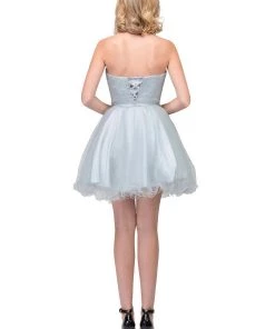Prom Beaded Short Sweetheart Dress With Ruffled Skirt By Star Box 6059