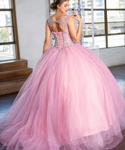 Calla Collection Beaded Illusion Quinceanera Dress By Calla KY77621X