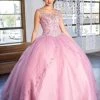 Calla Collection Beaded Illusion Quinceanera Dress By Calla KY77621X