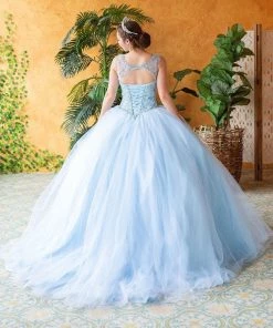Calla Collection Beaded Illusion Quinceanera Dress By Calla KY77621X