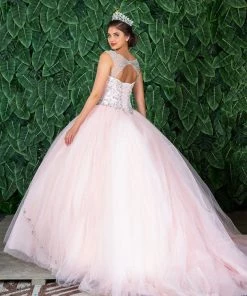 Calla Collection Beaded Illusion Quinceanera Dress By Calla KY77621X