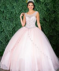 Calla Collection Beaded Illusion Quinceanera Dress By Calla KY77621X