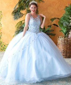 Calla Collection Beaded Illusion Quinceanera Dress By Calla KY77621X