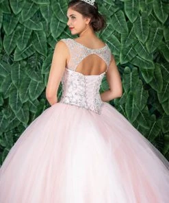 Calla Collection Beaded Illusion Quinceanera Dress By Calla KY77621X