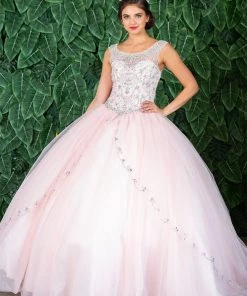 Calla Collection Beaded Illusion Quinceanera Dress By Calla KY77621X