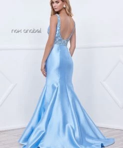 Prom Beaded Sleeveless Mermaid Dress By Nox Anabel 8307 14 Prom Beaded Sleeveless Mermaid Dress By Nox Anabel 8307