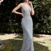 Beaded Sleeveless Mermaid Gown By Cinderella Divine CD960