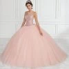 Quinceañera Beaded Sleeveless Tulle Quinceanera Dress By House Of Wu 26943
