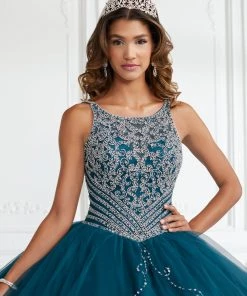House Of Wu Fiesta Gowns Quinceañera Beaded Split Front Quinceanera Dress By Fiesta Gowns 56388
