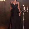 New Beaded Strapless Chiffon Gown By Cinderella Divine KV1059