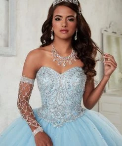 Beaded Strapless Dress By House Of Wu Fiesta Gowns 56298