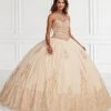 House Of Wu Fiesta Gowns Beaded Strapless Quinceanera Dress By Fiesta Gowns 56386