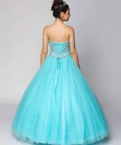 Beaded Strapless A-line Ball Gown By Juliet 361