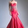 Prom Satin Strapless Mermaid Dress By Cinderella Divine 71133-1 2 Prom Satin Strapless Mermaid Dress By Cinderella Divine 71133-1
