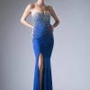 Prom Beaded Long Strapless Dress By Cinderella Divine 2053