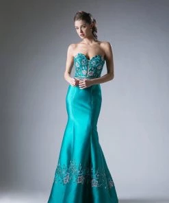 Prom Beaded Two Piece Mermaid Dress By Cinderella Divine 62211
