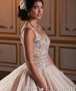House Of Wu Fiesta Gowns Quinceañera Beaded V-Neck Quinceanera Dress By Fiesta Gowns 56383 8 House Of Wu Fiesta Gowns Quinceañera Beaded V-Neck Quinceanera Dress By Fiesta Gowns 56383