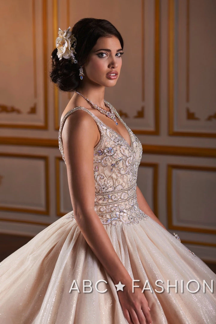 House Of Wu Fiesta Gowns Quinceañera Beaded V-Neck Quinceanera Dress By Fiesta Gowns 56383 5 House Of Wu Fiesta Gowns Quinceañera Beaded V-Neck Quinceanera Dress By Fiesta Gowns 56383