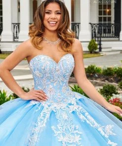 Mary's Bridal Bell Sleeves Quinceanera Dress By Alta Couture MQ3095