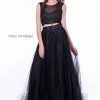 Black Two-Piece Crop Top Lace Illusion Dress By Nox Anabel 3136 Prom 1 Black Two-Piece Crop Top Lace Illusion Dress By Nox Anabel 3136 Prom