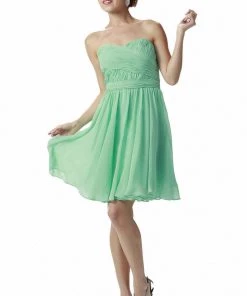 Prom Blue Ruched Short Strapless Sweetheart Dress By Poly USA 20 Prom Blue Ruched Short Strapless Sweetheart Dress By Poly USA