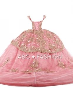 Ragazza Fashion Quinceañera Blush Pink Quinceanera Dress By Ragazza DV55-555