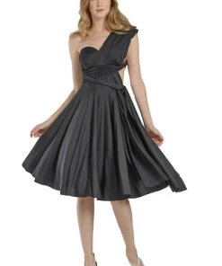 Prom Blush Pink Short Convertible Jersey Dress By Poly USA