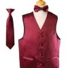 Vesuvio Napoli Boys Boys Burgundy Satin Vest With Neck Tie And Bow Tie Kids 2 Vesuvio Napoli Boys Boys Burgundy Satin Vest With Neck Tie And Bow Tie Kids