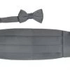 Vesuvio Napoli Boys Charcoal Cummerbund And Bow Tie Set
