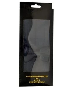 Vesuvio Napoli Boys Navy Blue Cummerbund And Bow Tie Set