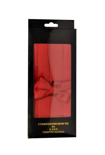 Vesuvio Napoli Boys Red Cummerbund And Bow Tie Set Kids 4 Vesuvio Napoli Boys Red Cummerbund And Bow Tie Set Kids