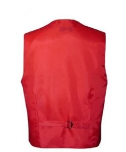 Vesuvio Napoli Boys Kids Boys Red Satin Vest With Neck Tie And Bow Tie