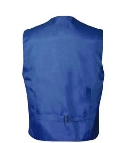 Vesuvio Napoli Boys Kids Boys Royal Blue Satin Vest With Neck Tie And Bow Tie