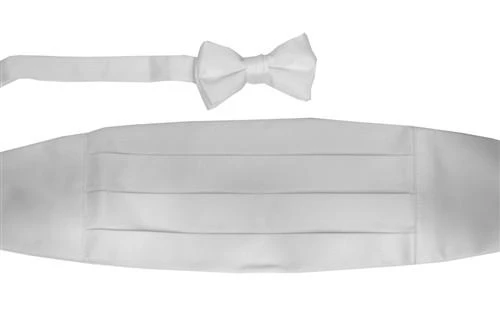 Vesuvio Napoli Kids Boys White Cummerbund And Bow Tie Set 3 Vesuvio Napoli Kids Boys White Cummerbund And Bow Tie Set