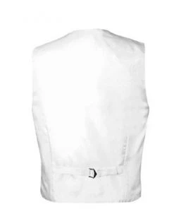 Vesuvio Napoli Boys Kids Boys White Satin Vest With Neck Tie And Bow Tie