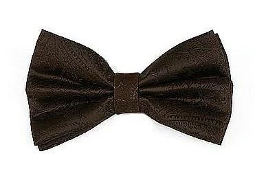 Vesuvio Napoli Brown Paisley Bow Ties With Matching Pocket Squares 3 Vesuvio Napoli Brown Paisley Bow Ties With Matching Pocket Squares