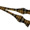 Vesuvio Napoli Brown/Black Self Tie Plaid Bow Ties 1 Vesuvio Napoli Brown/Black Self Tie Plaid Bow Ties