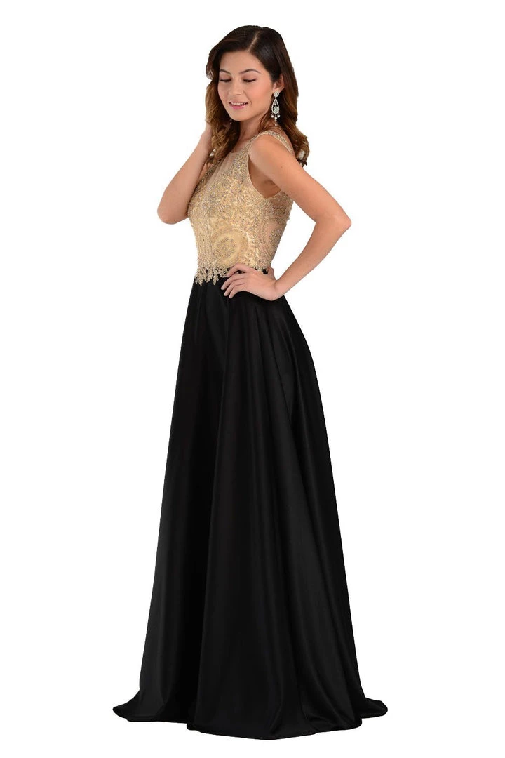 Burgundy Long A Line Gown With Lace Applique Bodice By Poly USA 5 Burgundy Long A Line Gown With Lace Applique Bodice By Poly USA