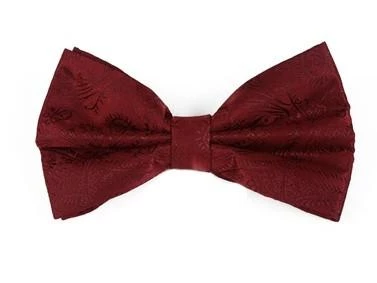 Vesuvio Napoli Men Burgundy Paisley Bow Ties With Matching Pocket Squares 3 Vesuvio Napoli Men Burgundy Paisley Bow Ties With Matching Pocket Squares