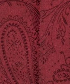 Vesuvio Napoli Burgundy Paisley Cummerbund And Bow Tie Set